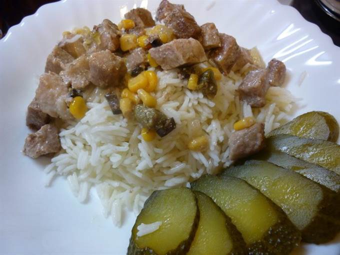 Мясо с оливковым рассолом