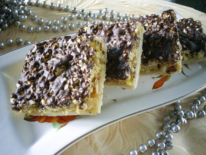 Орехово-шоколадный пирог