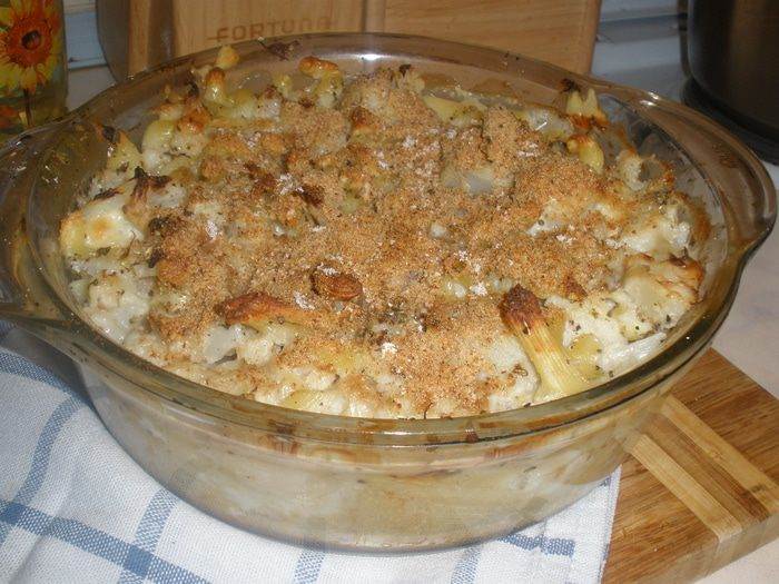 Запеканка с цветной капустой