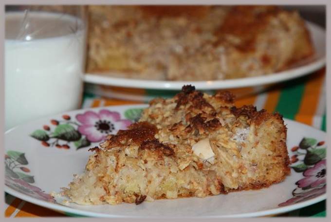 Яблочный пирог с белым шоколадом