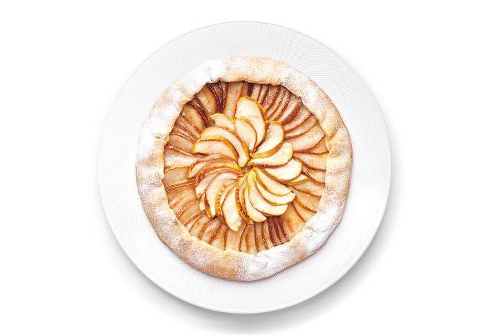 Пирог с яблоками и грушами