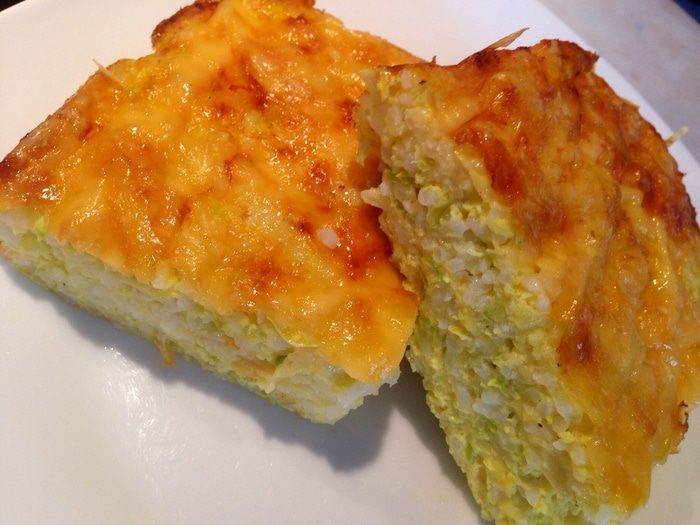 Кабачково-рисовая запеканка