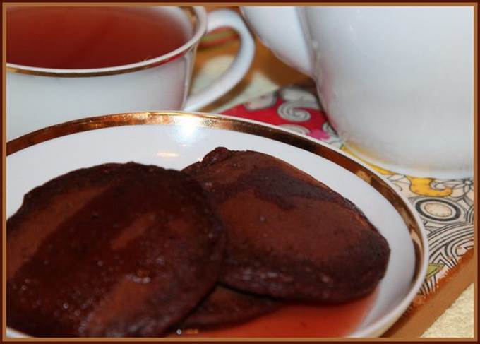 Шоколадные оладьи. Постное меню