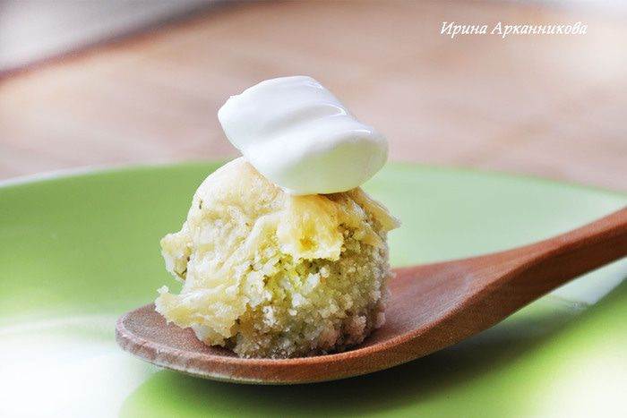 Шарики из картофеля и брокколи