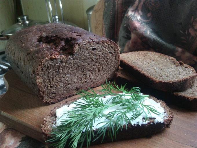 Шварцброт с квасом и отрубями