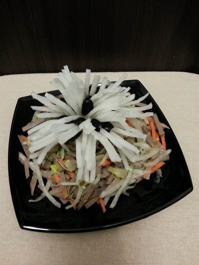 Печеночный салат