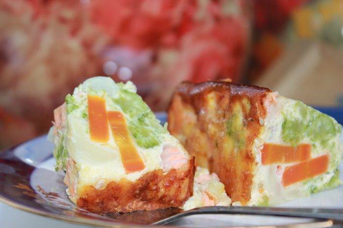 Итальянская фриттата, рыбный омлет с овощами