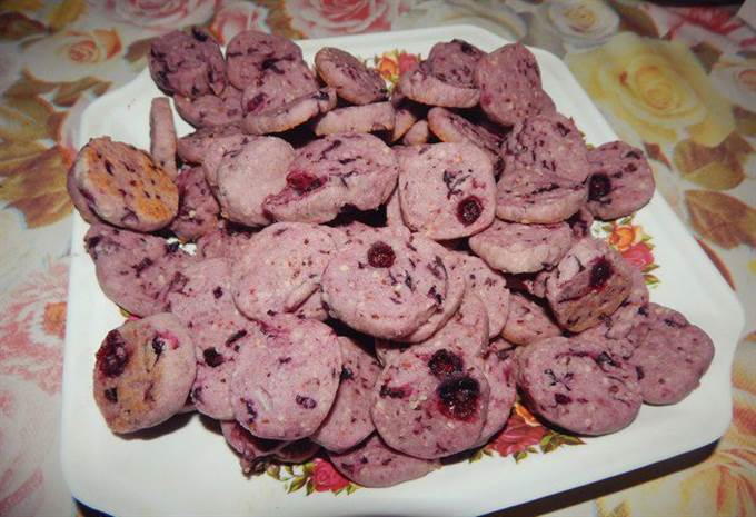 Фиолетовое печенье