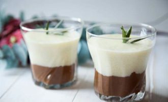 Шоколадно-мятный десерт из кускуса