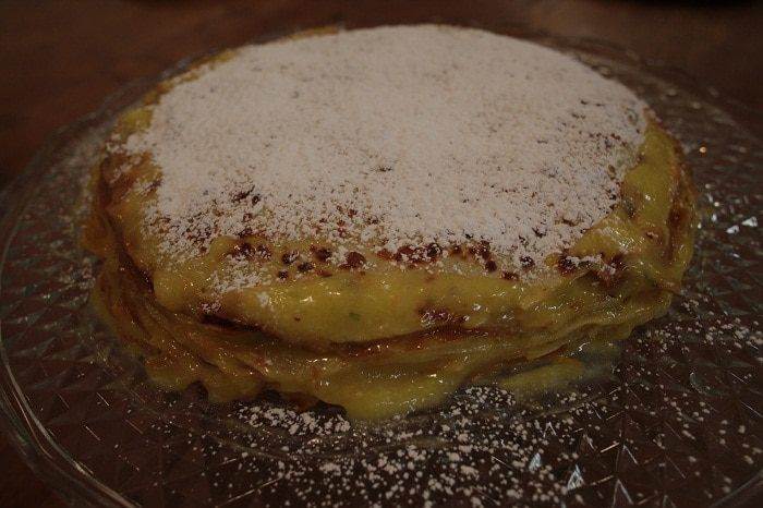 Блинный торт с лимонным кремом