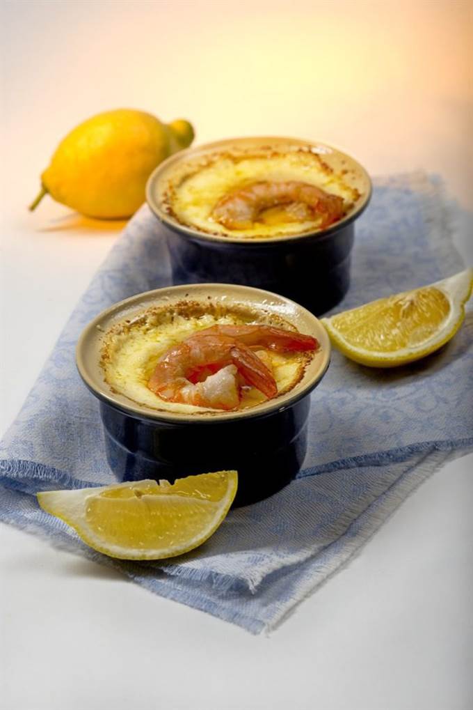 Жульен с креветками