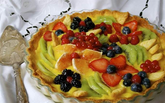 Миндальная кростата с лимонным кремом "Летний день"