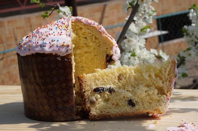 Кулич сдобный, без расстойки