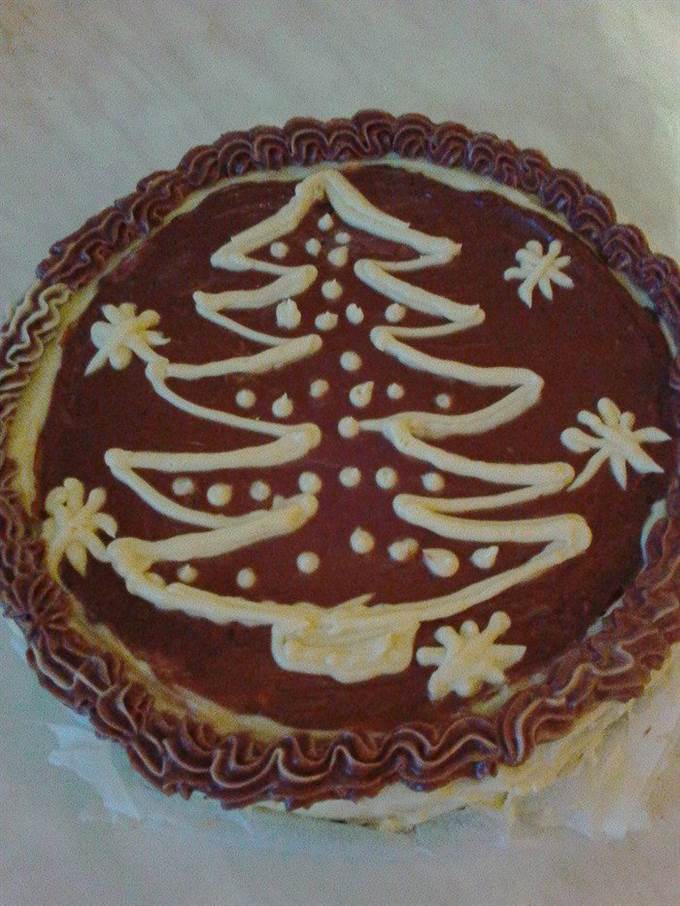 Новогодний киевский торт